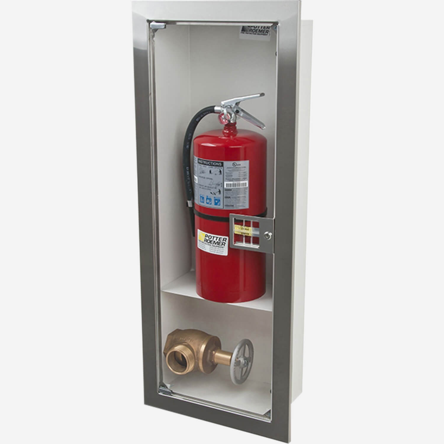 Fire Rated Recessed Buena Fire Valve - Extinguisher Cabinet